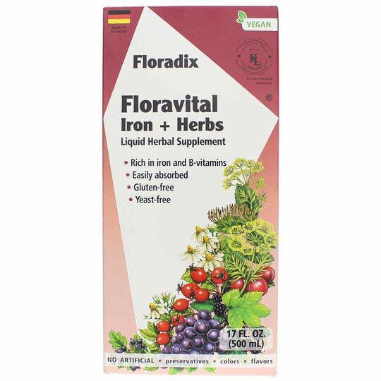 Floravital Iron + Herbs Liquid Extract, SAL